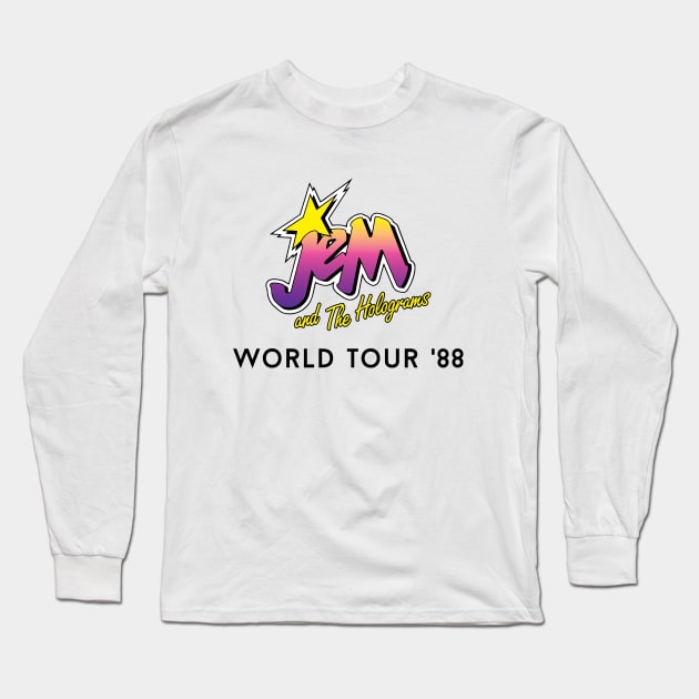 Jem World Tour '88 Long Sleeve T-Shirt by demons